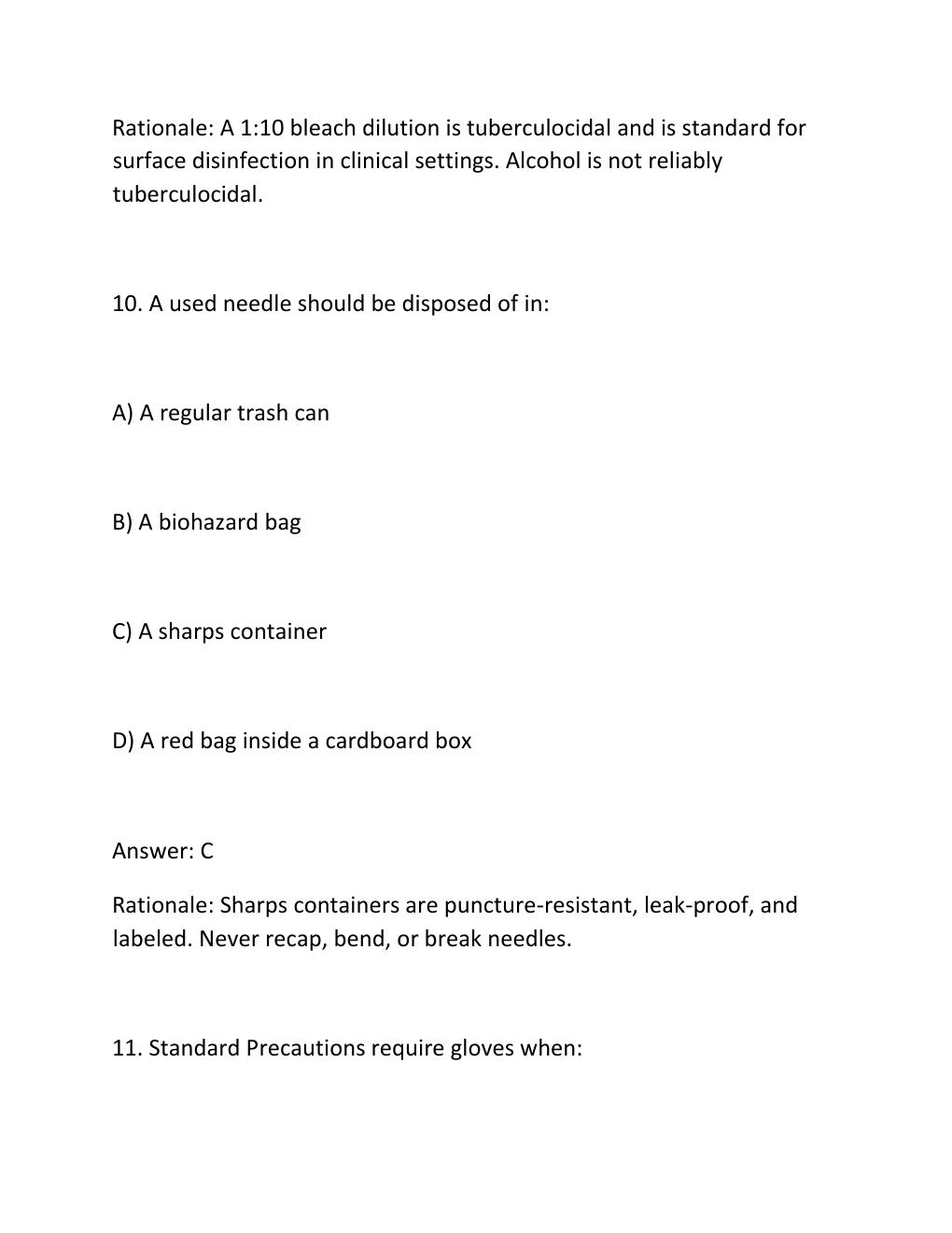 Preview page 8 of NHA CCMA 2ND PRACTICE TEST 300 Questions with Revised Answers