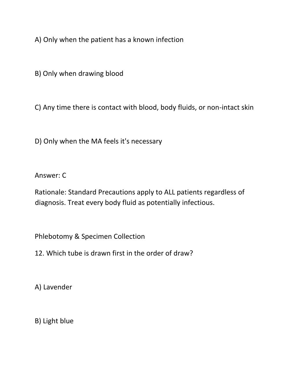 Preview page 9 of NHA CCMA 2ND PRACTICE TEST 300 Questions with Revised Answers