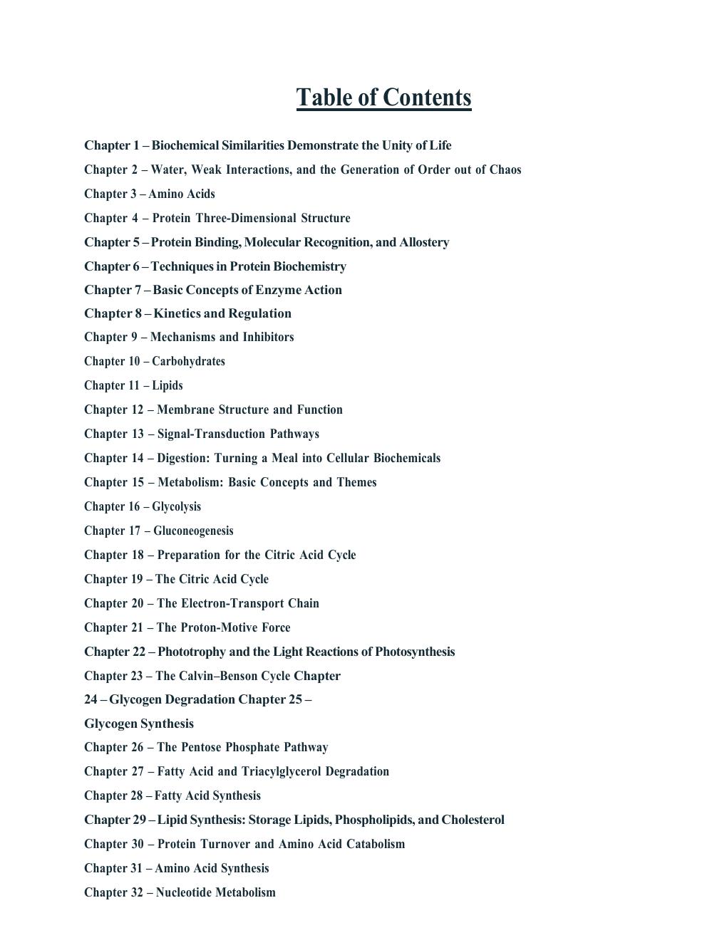 Preview page 2 of BIOCHEMISTRYASHORTCOURSE4 TH Edition By John Tymoczko
