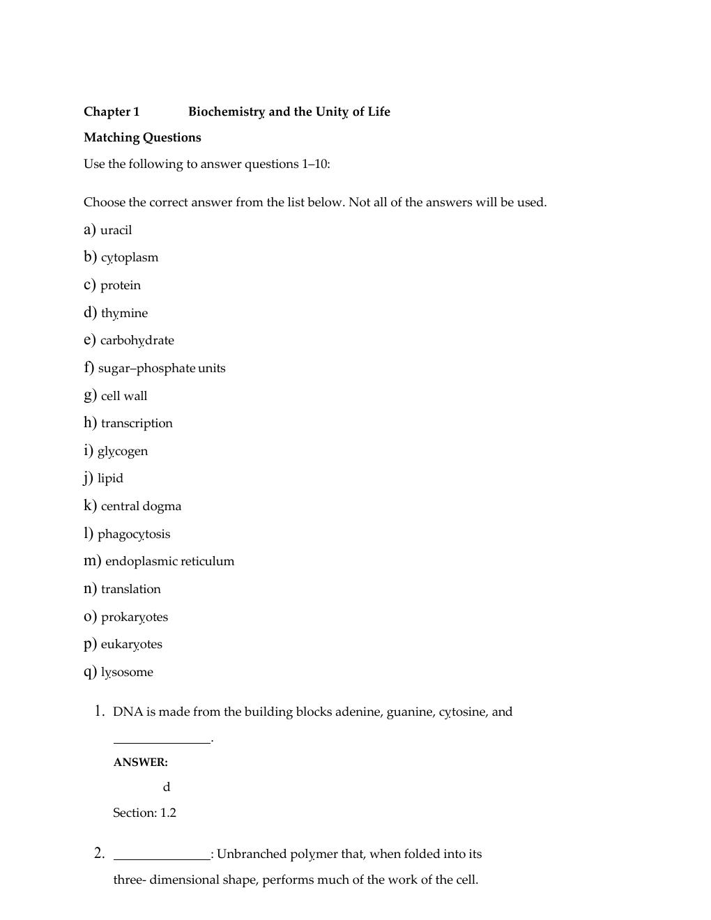 Preview page 4 of BIOCHEMISTRYASHORTCOURSE4 TH Edition By John Tymoczko
