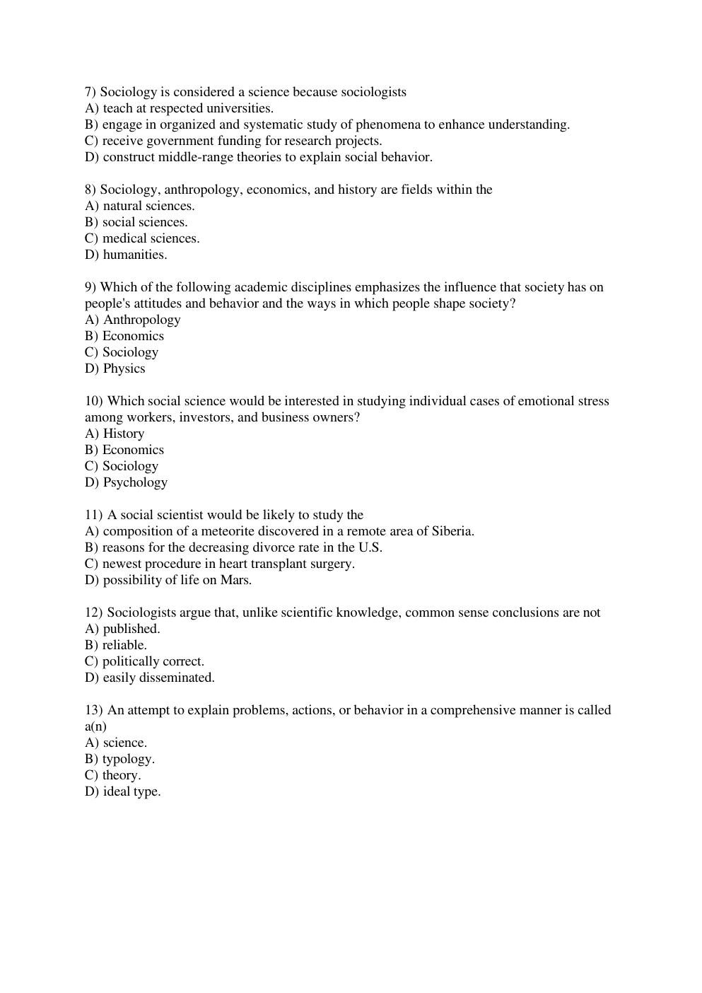 Preview page 2 of Sociology in Modules 6 th ed by Schaefer Test Bank