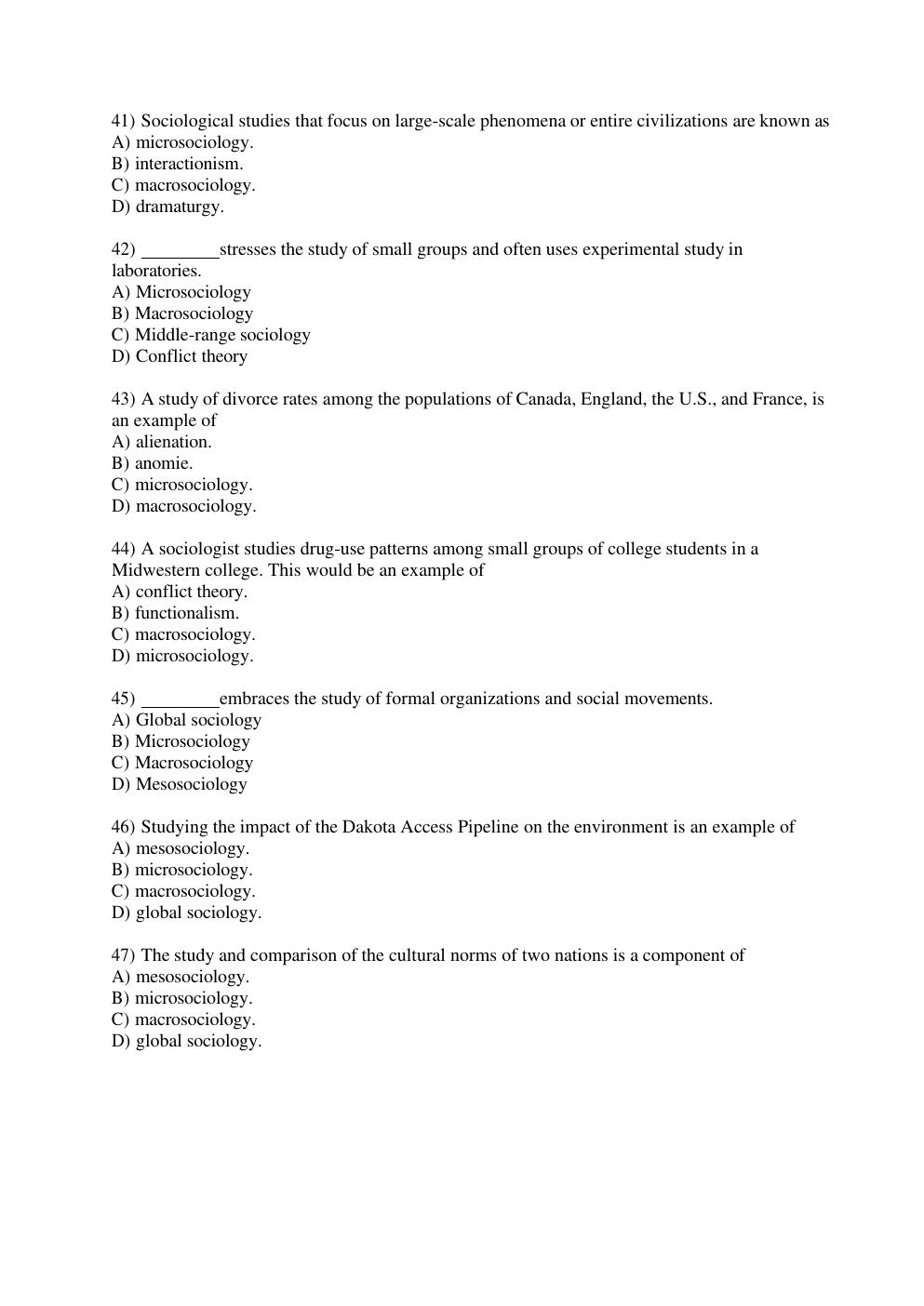 Preview page 7 of Sociology in Modules 6 th ed by Schaefer Test Bank