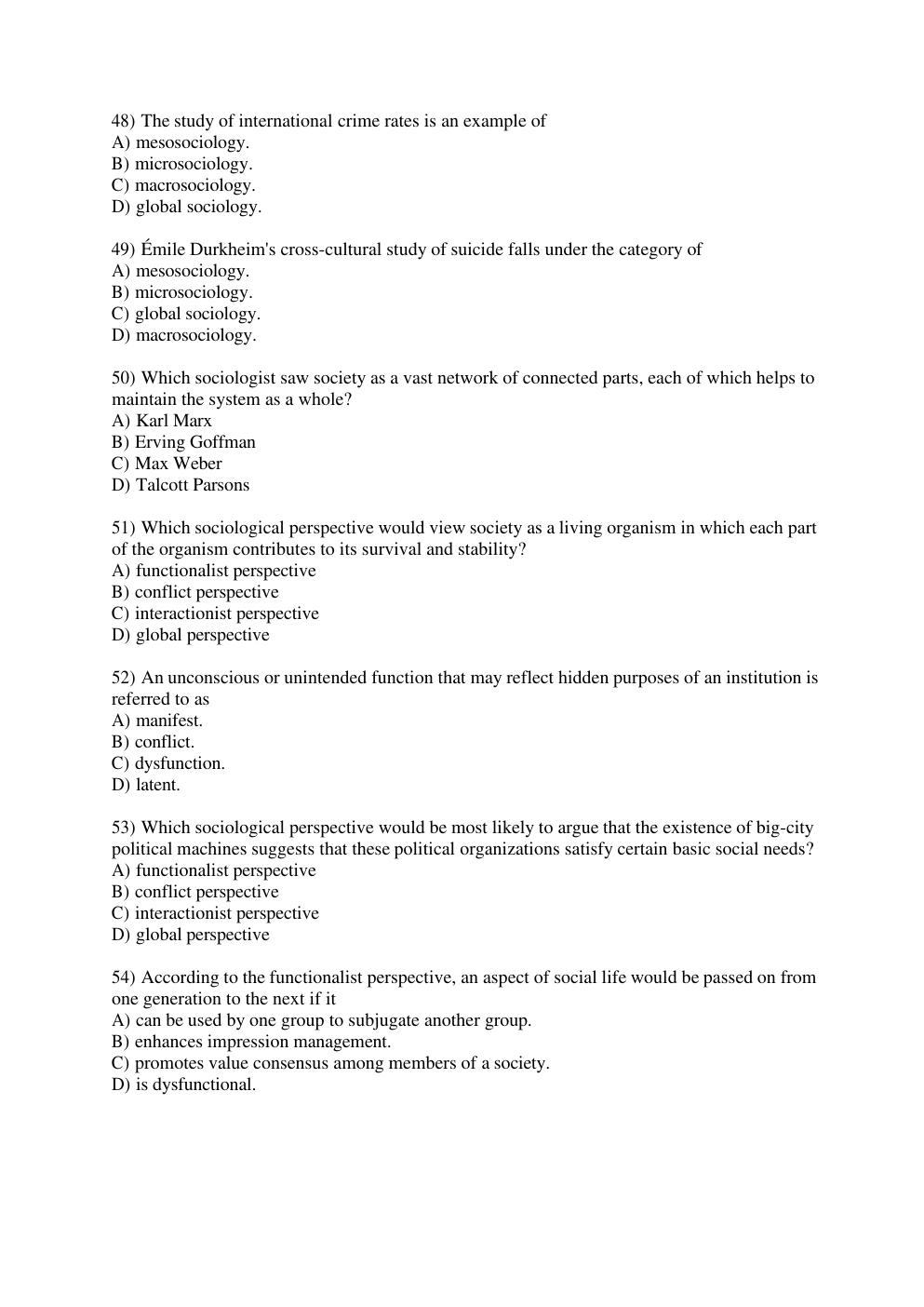 Preview page 8 of Sociology in Modules 6 th ed by Schaefer Test Bank