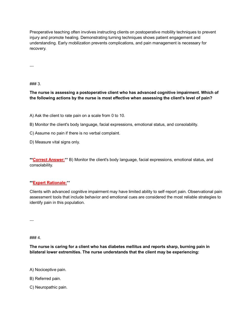 Preview page 3 of NU 155 Exam 3 Study Guide | Medical-Surgical Nursing