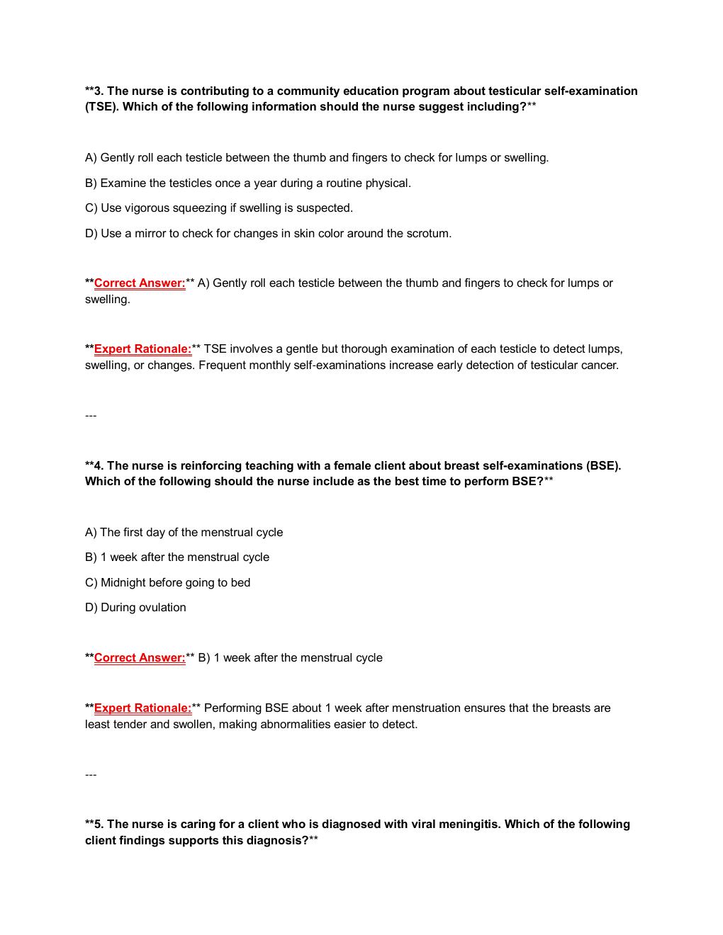 Preview page 3 of NU 155 Final Exam Study Guide | Medical-Surgical Nursing