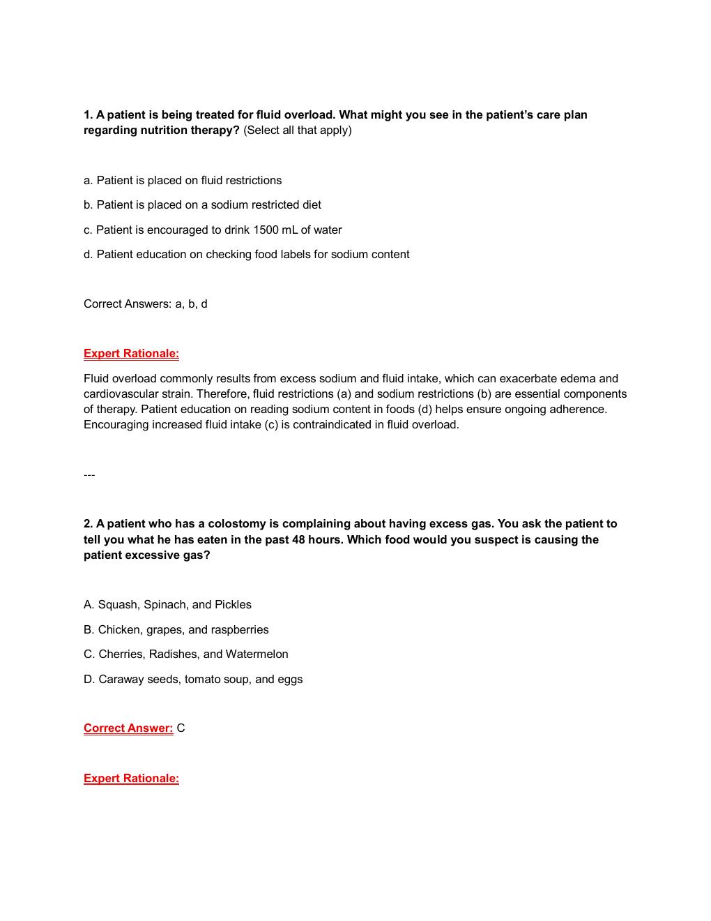 Preview page 2 of NU 155 Exam 2 Study Guide | Medical-Surgical Nursing