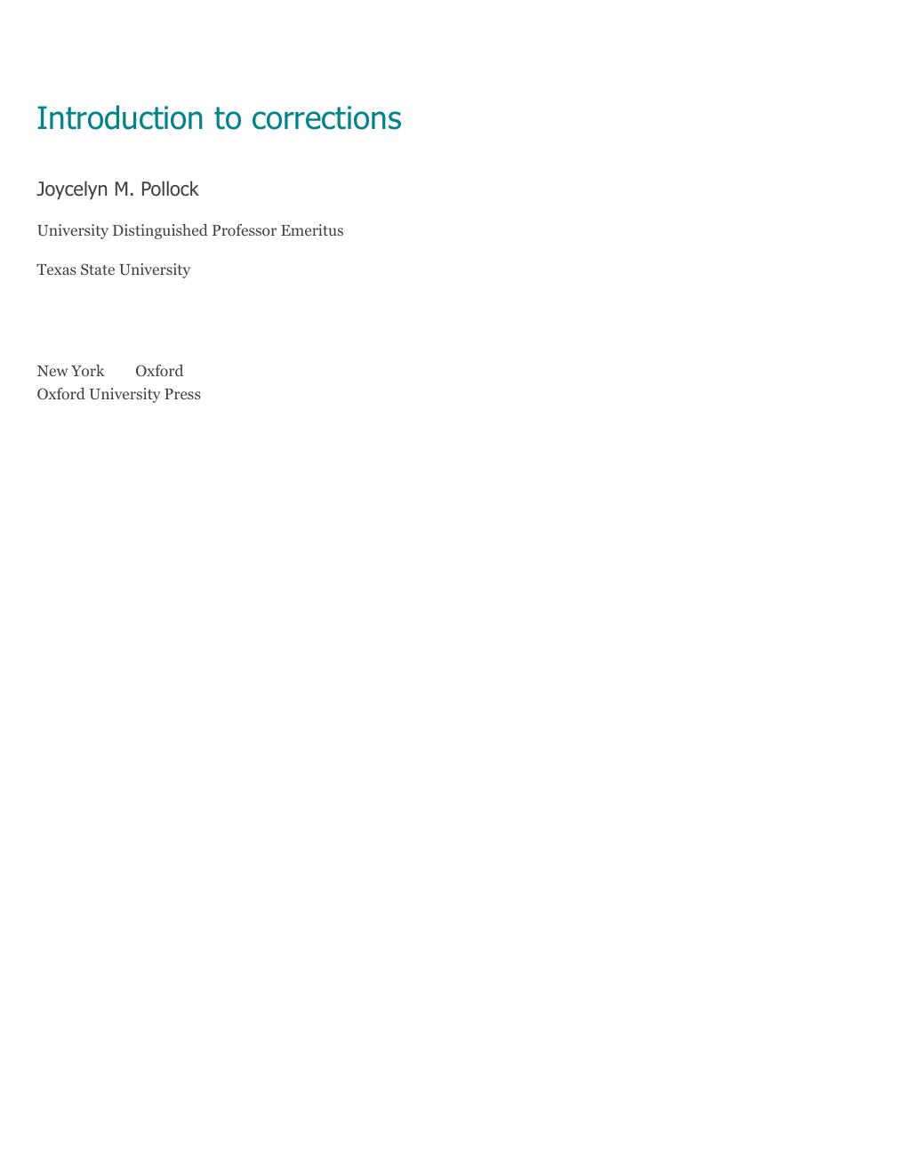 Preview page 3 of Introduction to Corrections 1st Edition By Joycelyn M. Pollock eBook PDF
