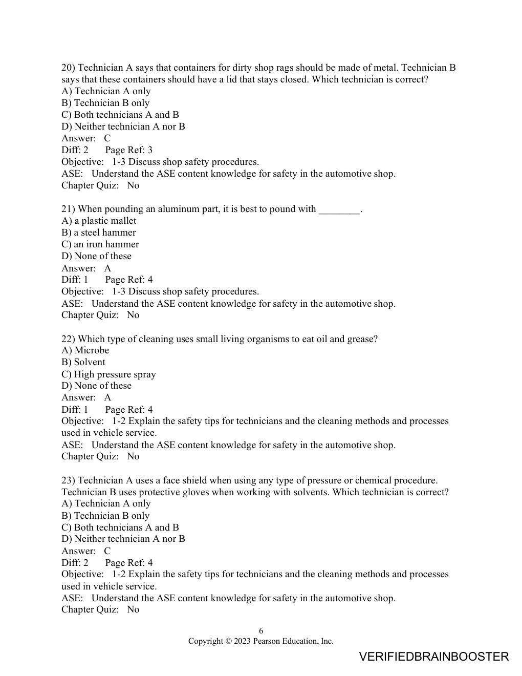 Preview page 6 of Automotive Engines: Theory and Servicing, 10e (Halderman)