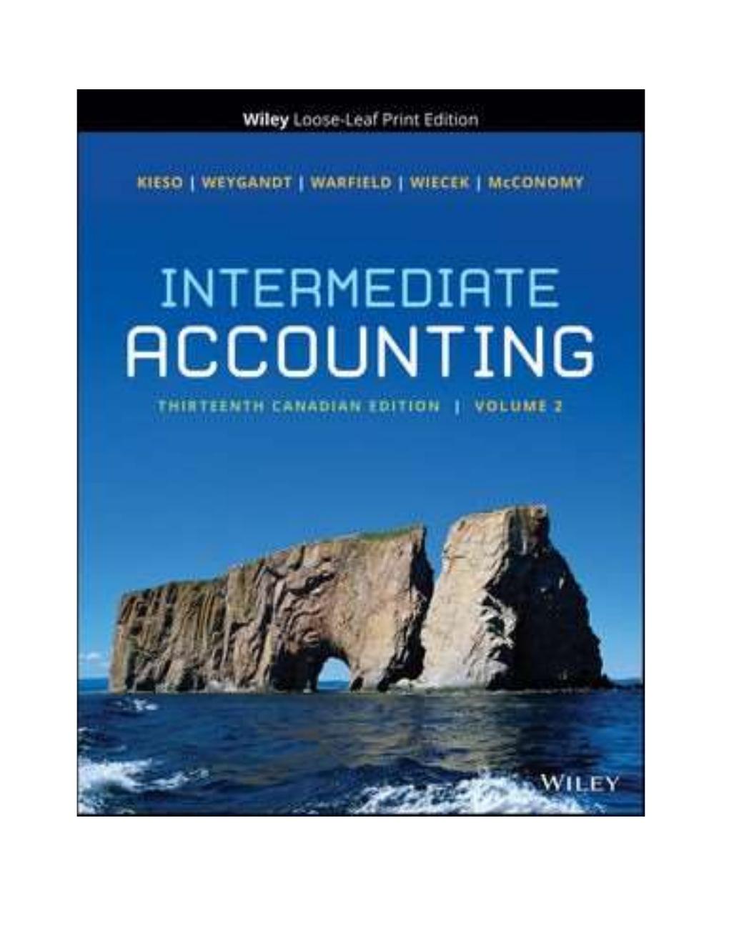 Preview page 2 of test bank for Solution Manuals For Intermediate Accounting Volume 2, 13th Canadian Edition