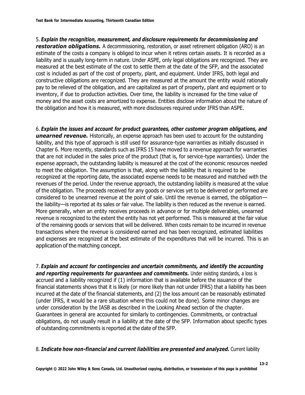 Preview page 4 of test bank for Solution Manuals For Intermediate Accounting Volume 2, 13th Canadian Edition