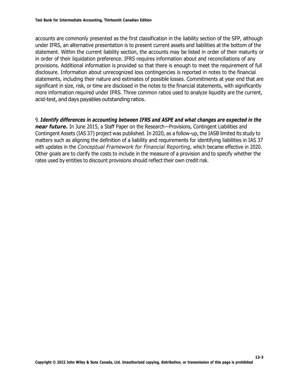 Preview page 5 of test bank for Solution Manuals For Intermediate Accounting Volume 2, 13th Canadian Edition