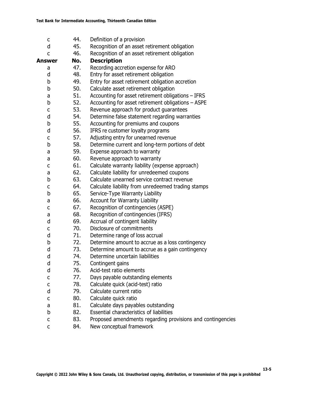 Preview page 7 of test bank for Solution Manuals For Intermediate Accounting Volume 2, 13th Canadian Edition