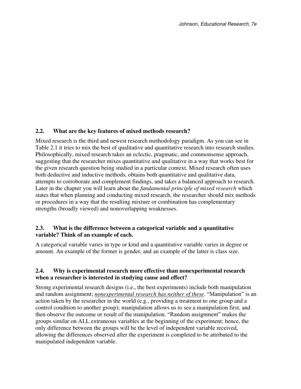 Preview page 7 of Solution Manual & Test Bank for Educational Research Quantitative, Qualitative, and Mixed Approaches 7th Edition by Robe