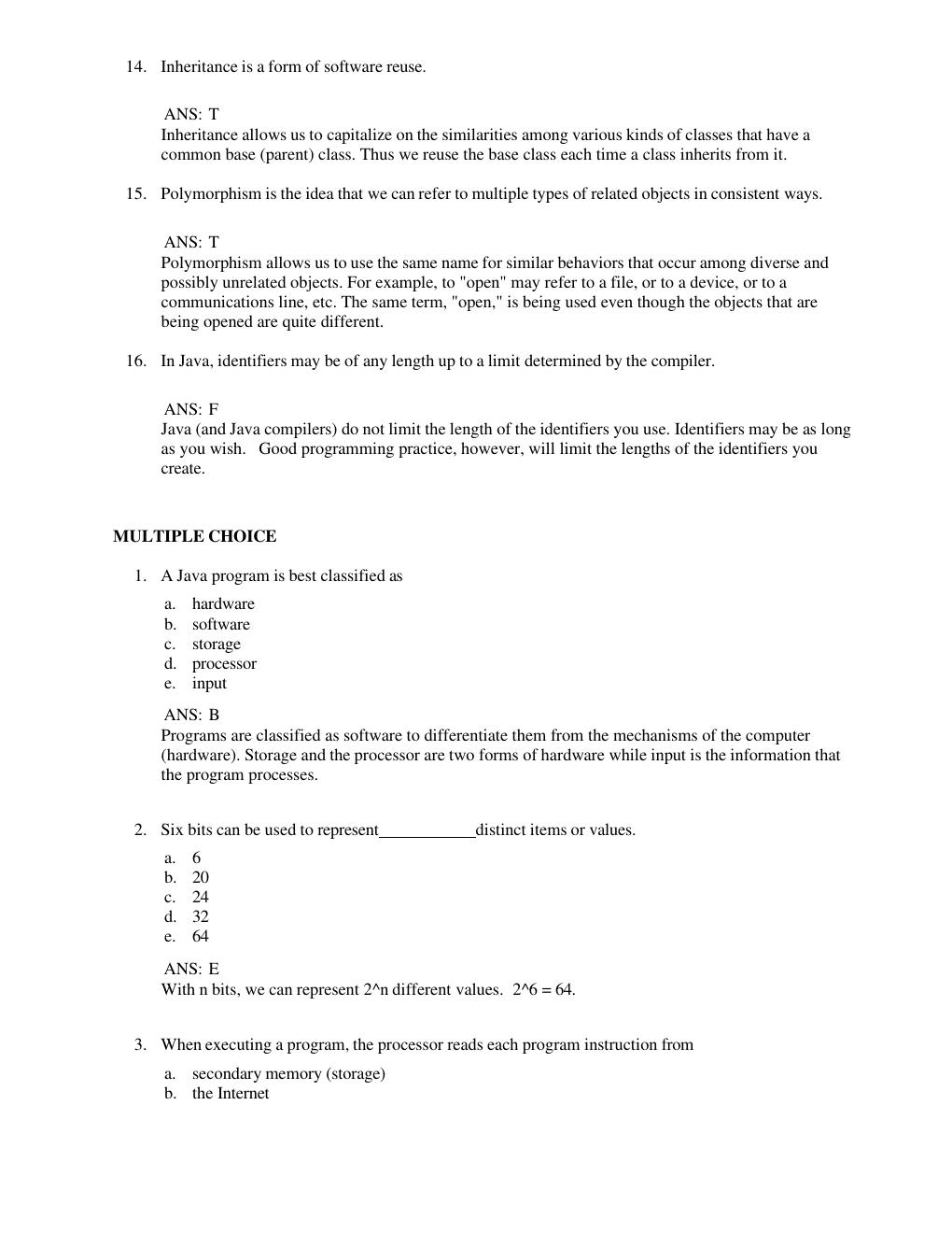 Preview page 4 of Solution Manual & Test Bank for Java Software Solutions, Global Edition, 9th Edition by John Lewis