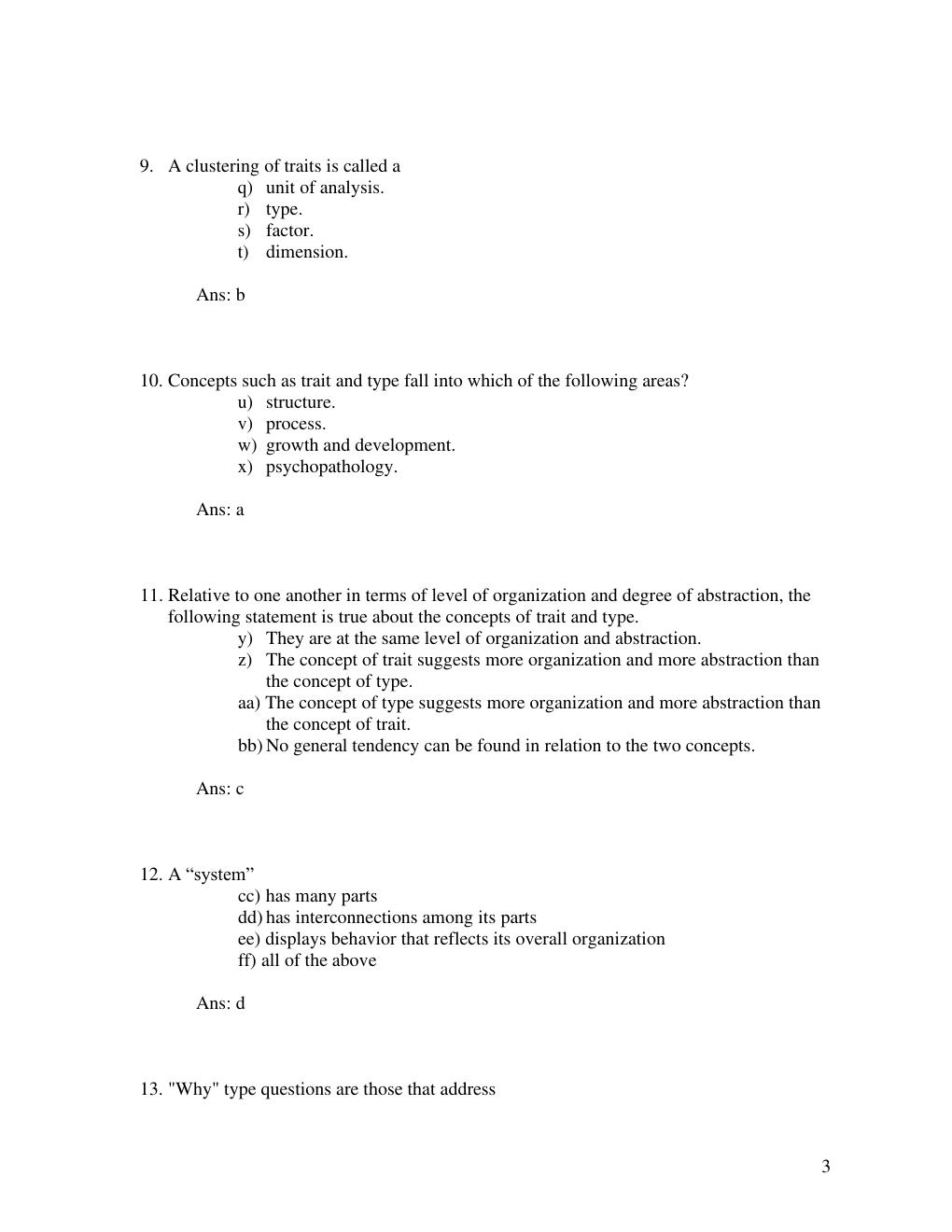 Preview page 4 of Test Bank & Solution Manual for Personality, 14th Edition By Daniel Cervone Chapter: Chapter 01: Personality Theory: Fro