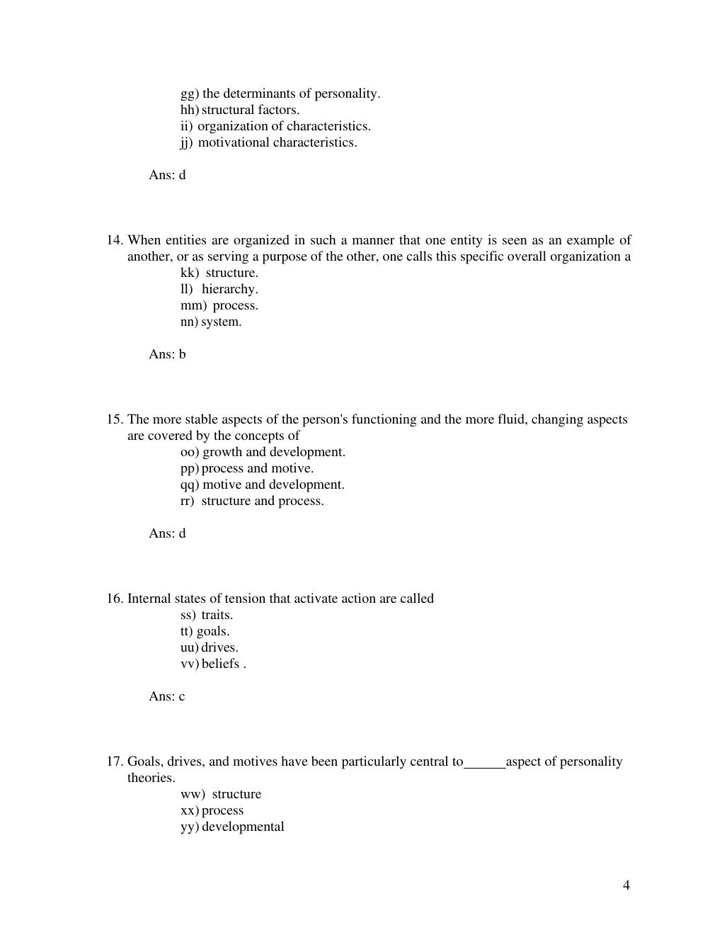 Preview page 5 of Test Bank & Solution Manual for Personality, 14th Edition By Daniel Cervone Chapter: Chapter 01: Personality Theory: Fro