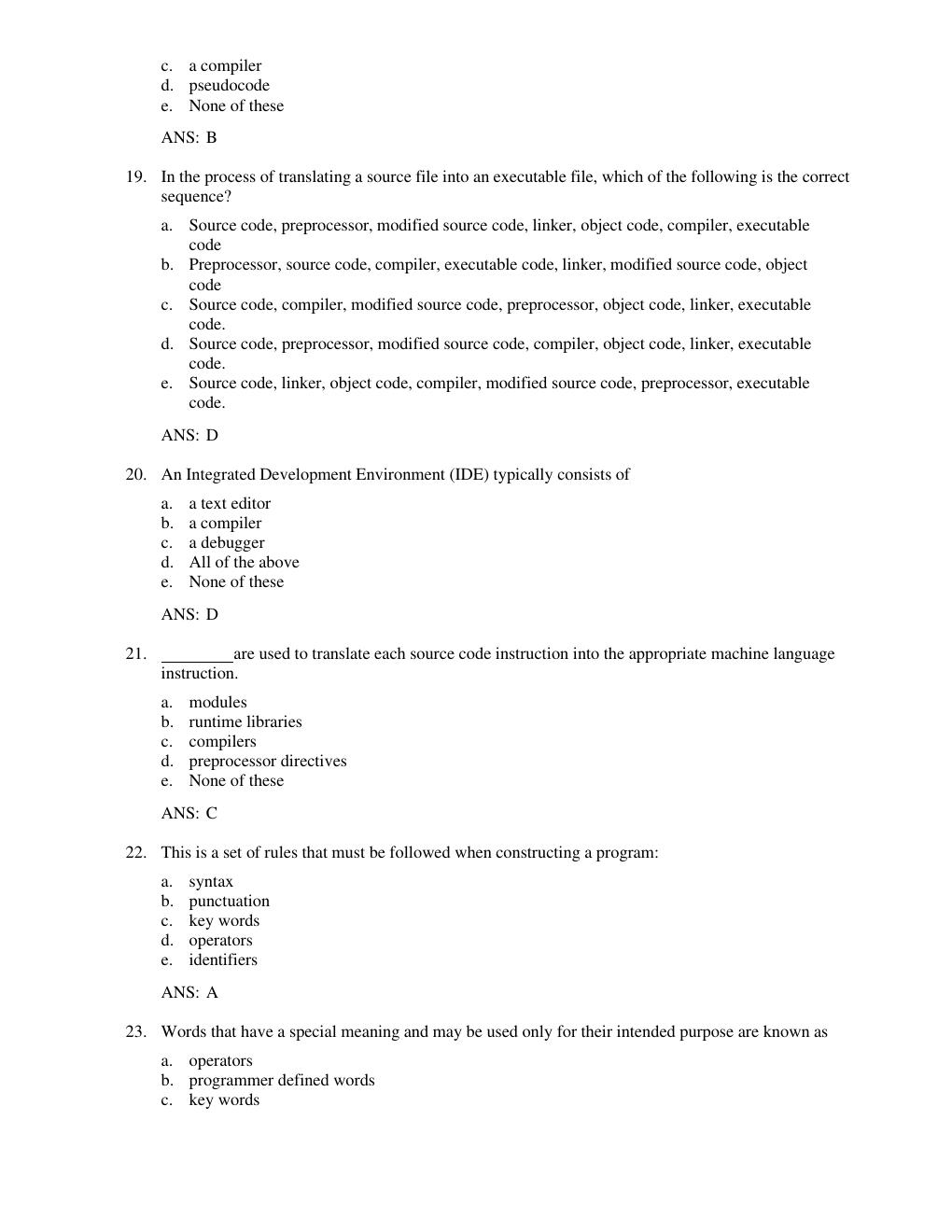 Preview page 6 of Test Bank & Solution Manual for Starting Out with C++ from Control Structures to Objects, 10th Edition By Tony Gaddis