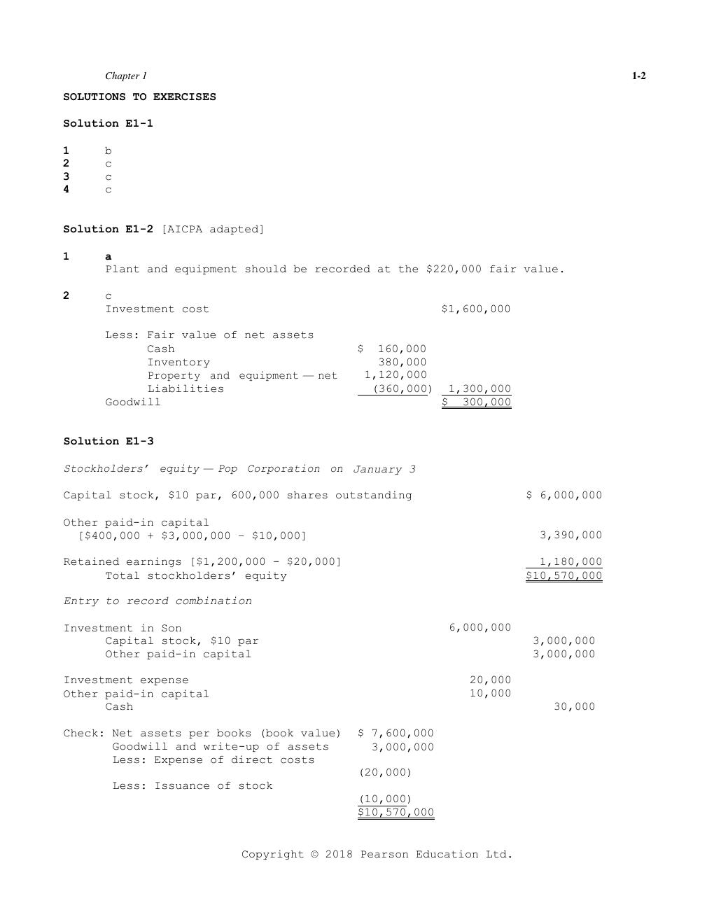 Preview page 3 of Chapter 1 Solution Manual & Test Bank for Advanced Accounting, Global Edition 13th Edition by Joseph Anthony BUSINESS CO