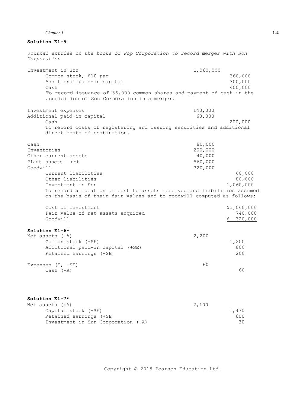 Preview page 5 of Chapter 1 Solution Manual & Test Bank for Advanced Accounting, Global Edition 13th Edition by Joseph Anthony BUSINESS CO