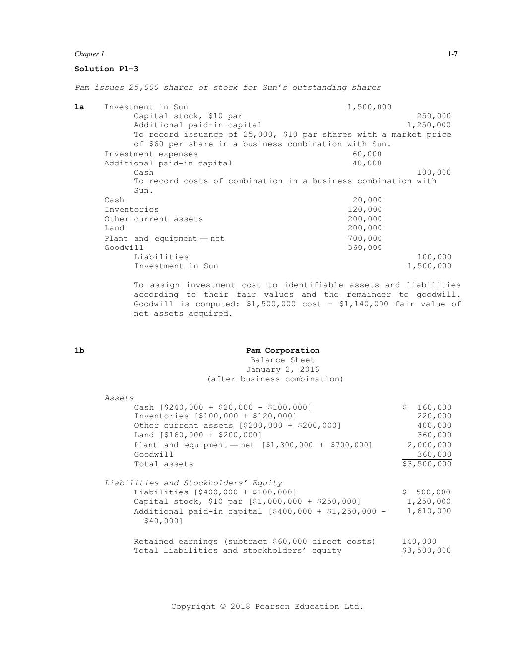 Preview page 8 of Chapter 1 Solution Manual & Test Bank for Advanced Accounting, Global Edition 13th Edition by Joseph Anthony BUSINESS CO