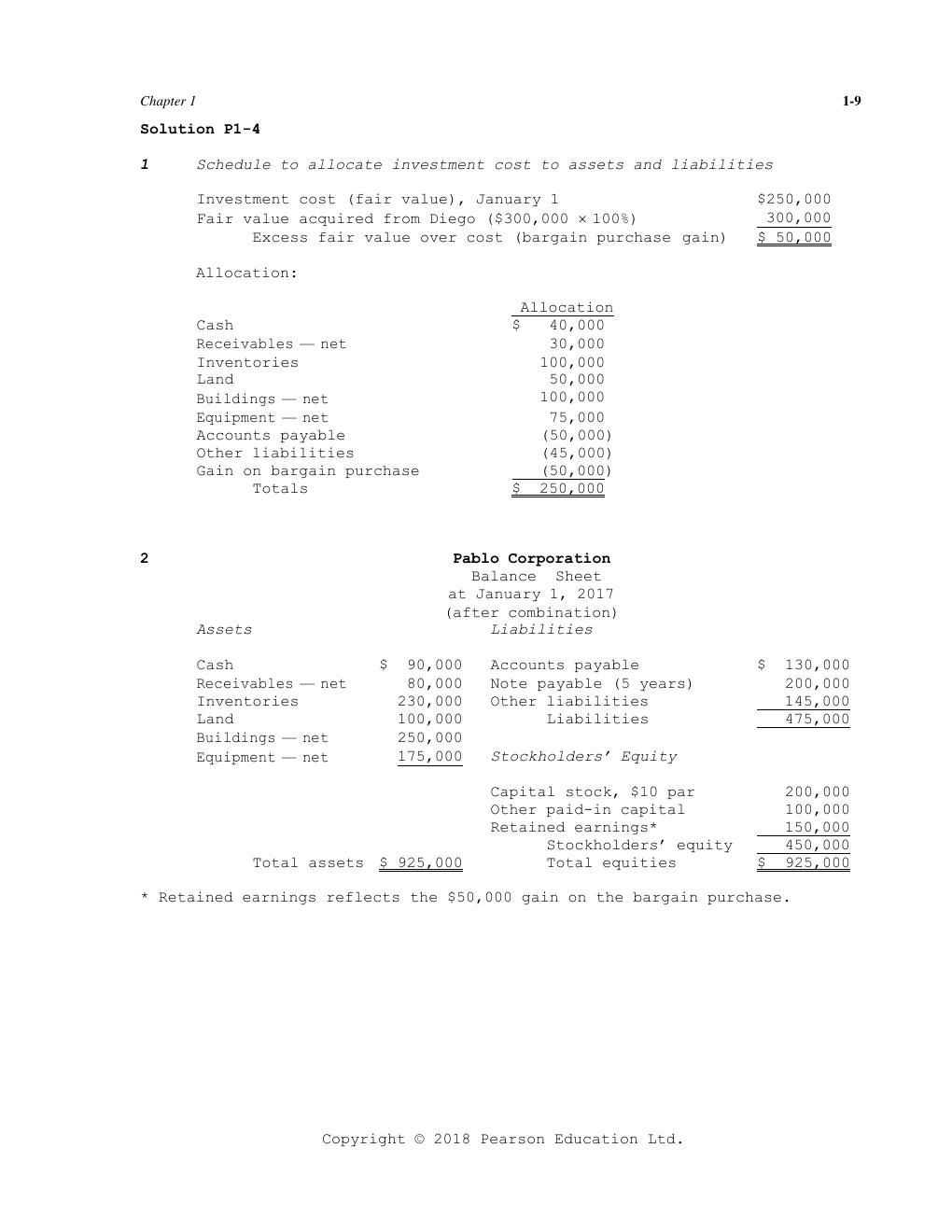 Preview page 10 of Chapter 1 Solution Manual & Test Bank for Advanced Accounting, Global Edition 13th Edition by Joseph Anthony BUSINESS CO