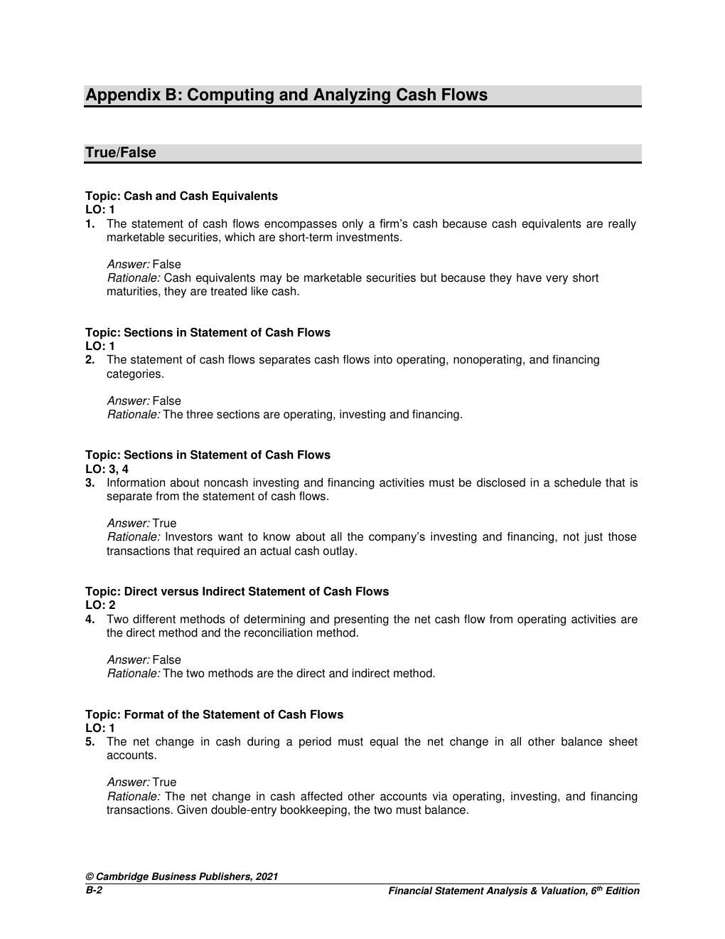 Preview page 3 of Solution Manual for Financial Statement Analysis & Valuation, 6th edition By Peter D. Easton