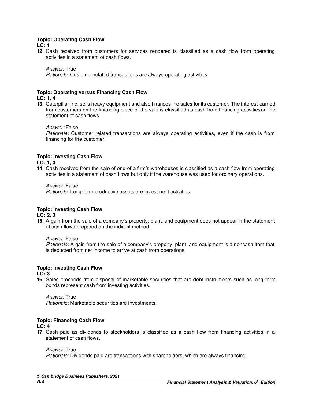Preview page 5 of Solution Manual for Financial Statement Analysis & Valuation, 6th edition By Peter D. Easton