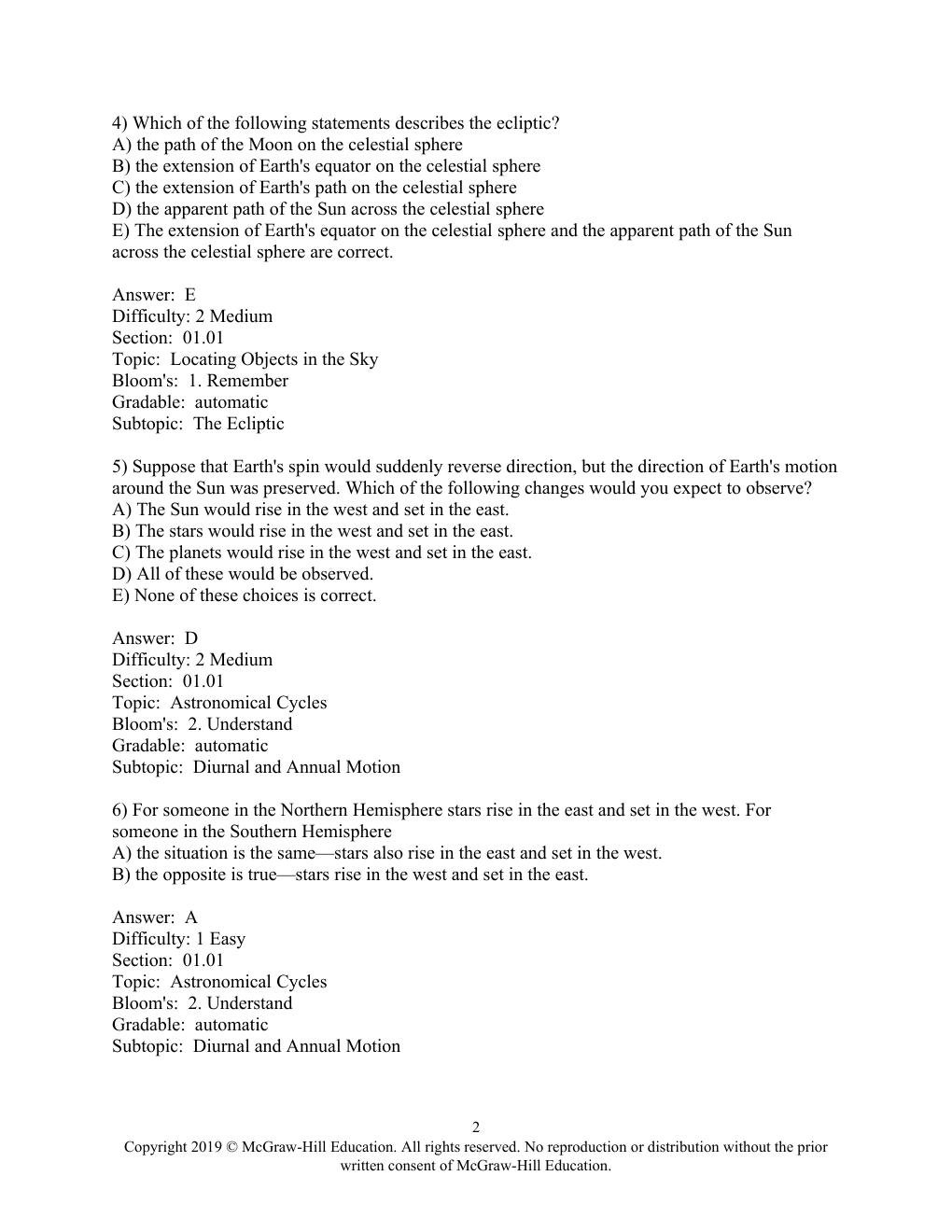 Preview page 2 of Test Bank For An Introduction to Astronomy, 9th Edition By Arny