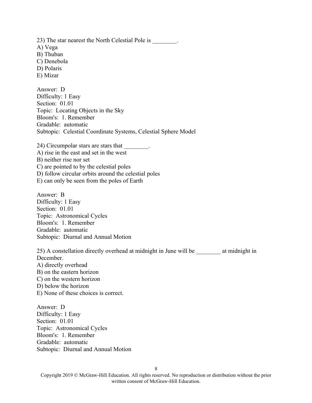 Preview page 8 of Test Bank For An Introduction to Astronomy, 9th Edition By Arny