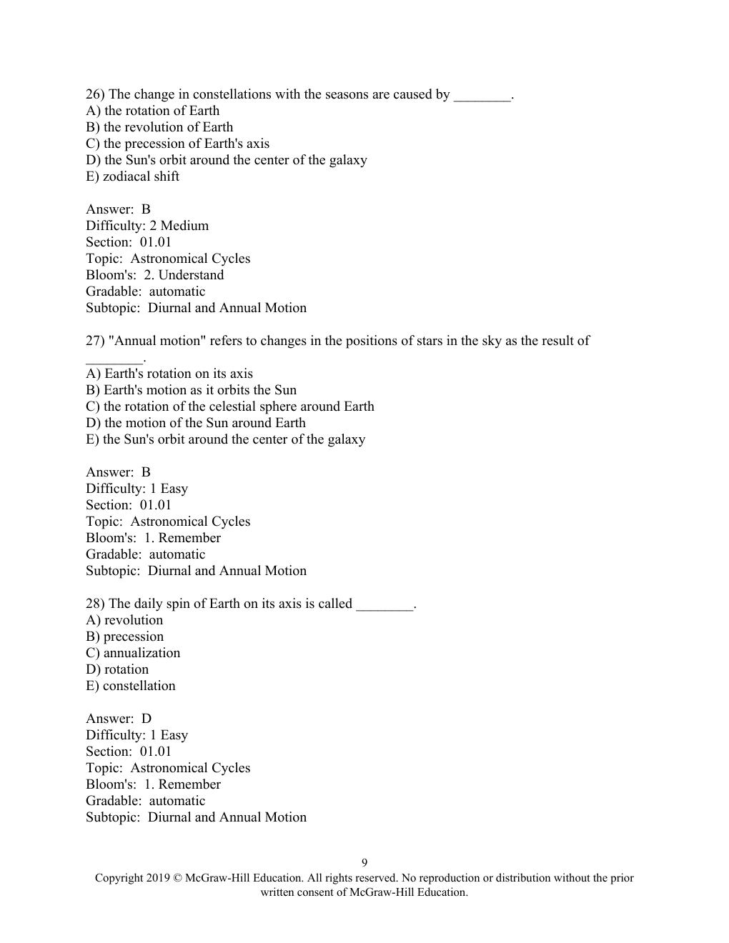 Preview page 9 of Test Bank For An Introduction to Astronomy, 9th Edition By Arny