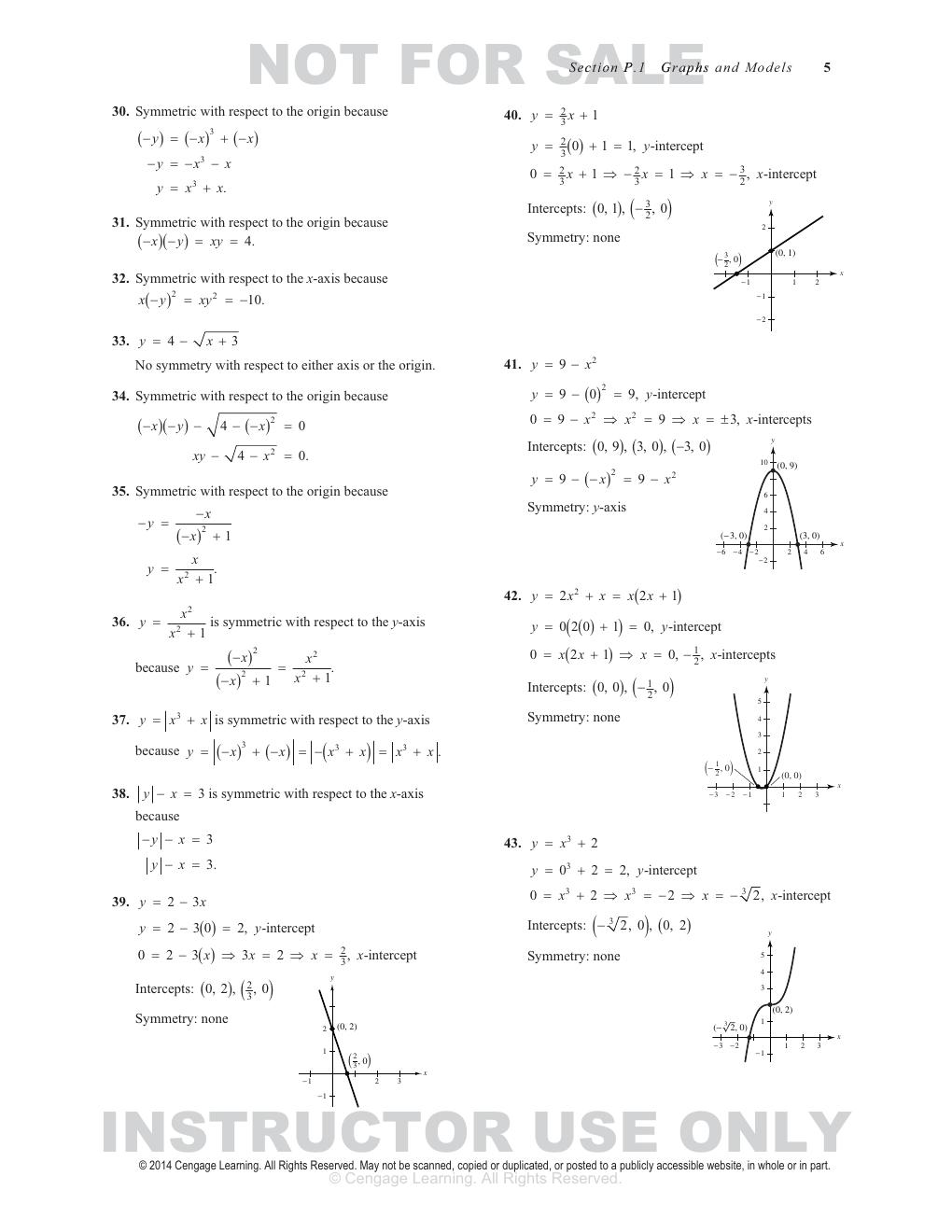 Preview page 5 of Instructor's Solutions Manual for "Calculus, 10th edition By Larson Edward