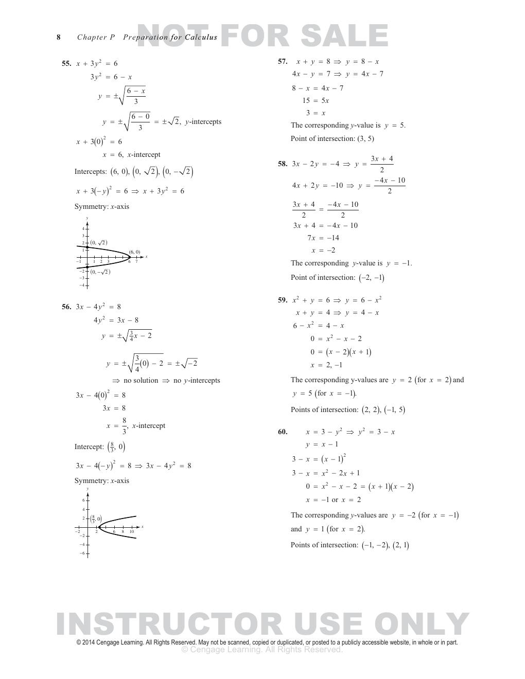 Preview page 8 of Instructor's Solutions Manual for "Calculus, 10th edition By Larson Edward