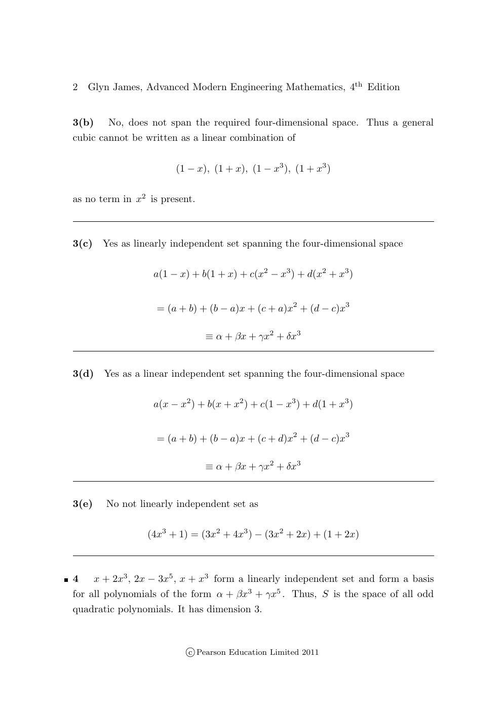 Preview page 6 of Solutions Manual For Advanced Modern Engineering Mathematics 4th edition By Glyn James
