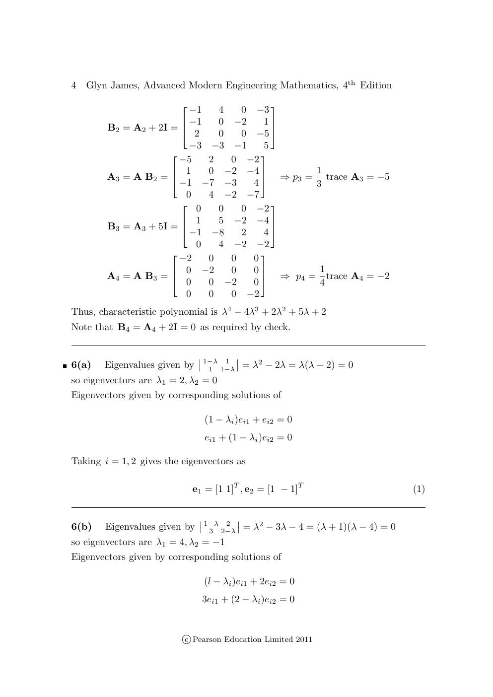 Preview page 8 of Solutions Manual For Advanced Modern Engineering Mathematics 4th edition By Glyn James