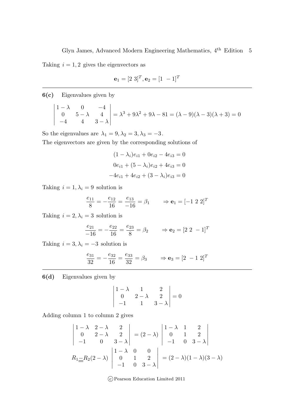 Preview page 9 of Solutions Manual For Advanced Modern Engineering Mathematics 4th edition By Glyn James