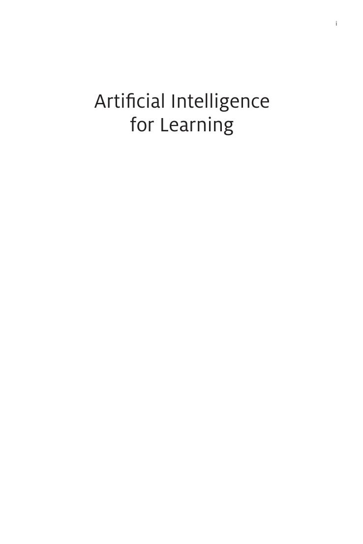 Preview page 2 of Artificial Intelligence for Learning Using AI and Generative AI to Support Learner Development 2nd Edition By Donald Cla