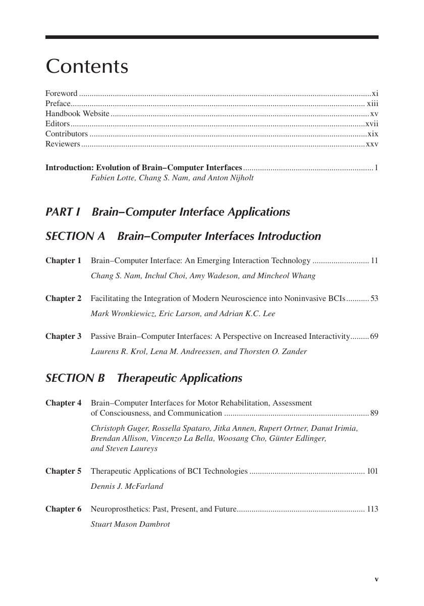 Preview page 5 of Brain Computer Interfaces Handbook Technological and Theoretical Advances 1st Edition By Chang S. Nam, Anton Nijholt, Fa