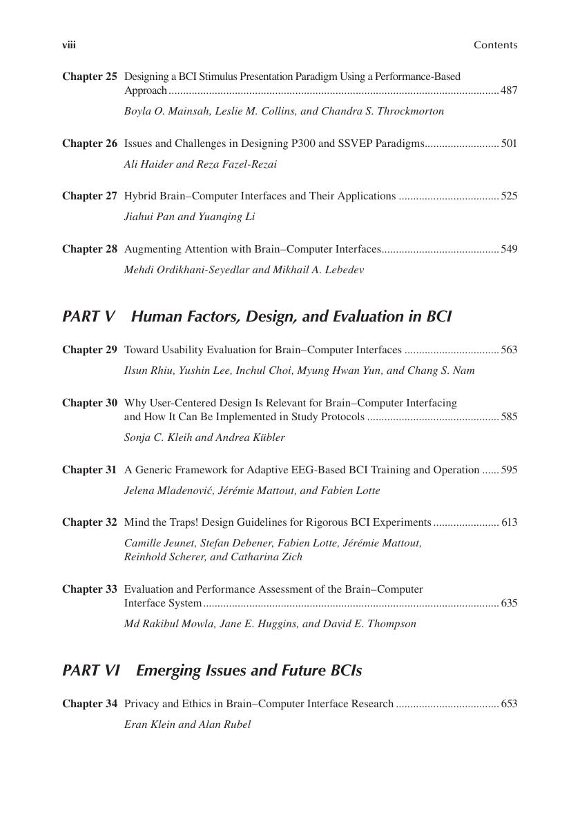 Preview page 8 of Brain Computer Interfaces Handbook Technological and Theoretical Advances 1st Edition By Chang S. Nam, Anton Nijholt, Fa