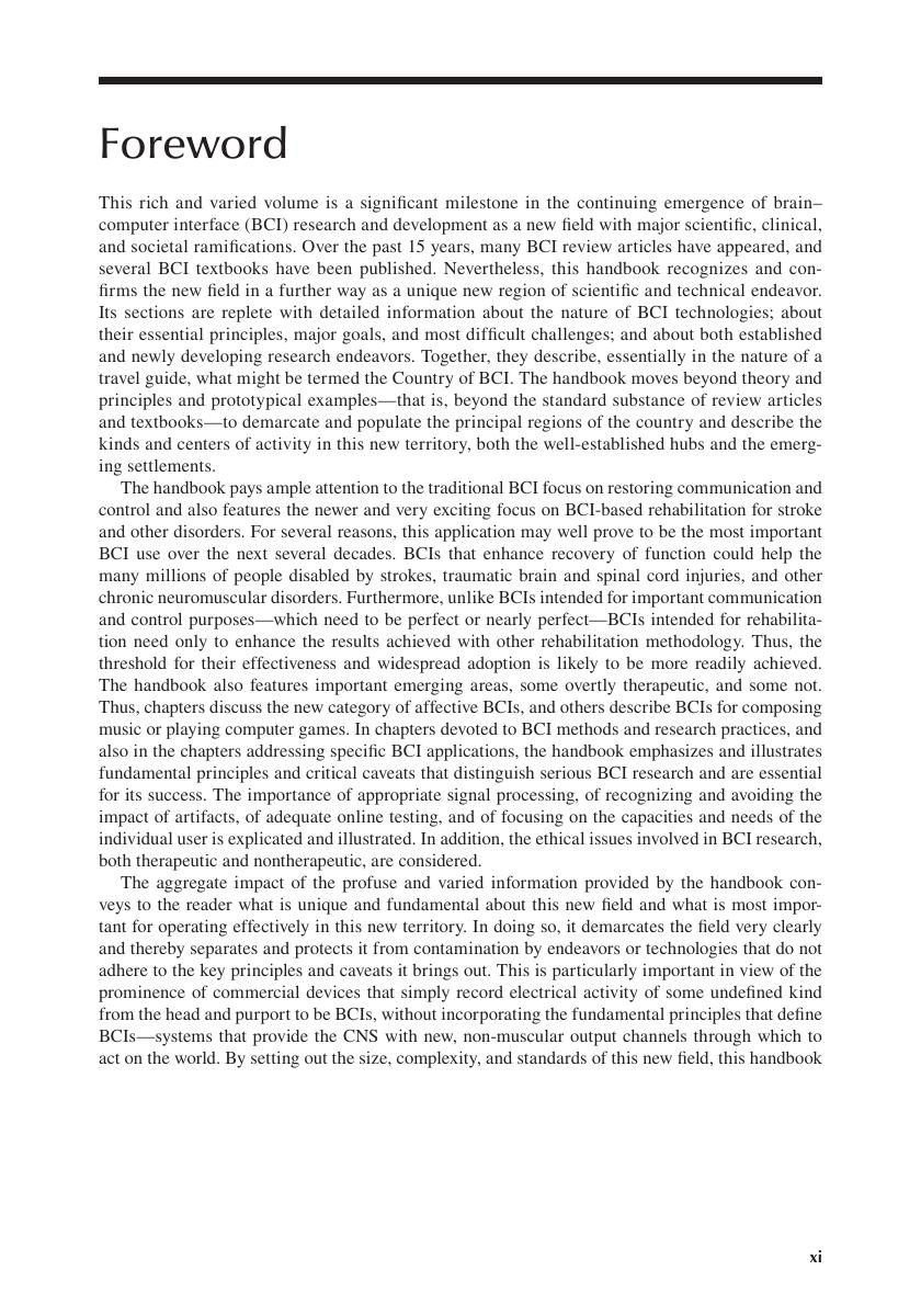 Preview page 10 of Brain Computer Interfaces Handbook Technological and Theoretical Advances 1st Edition By Chang S. Nam, Anton Nijholt, Fa