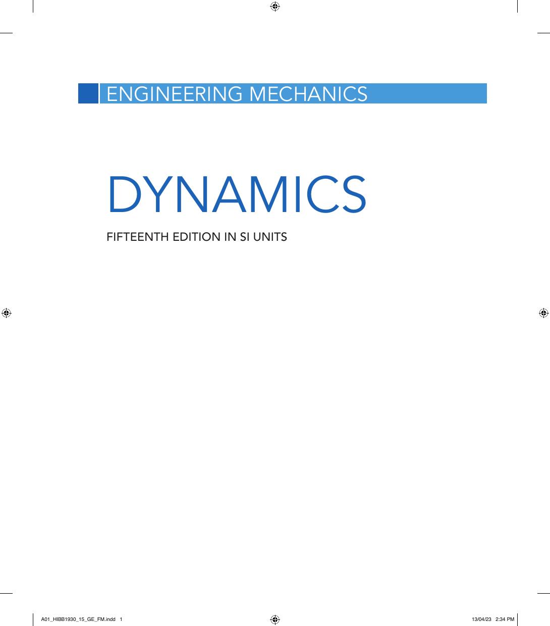 Preview page 2 of ENGINEERING MECHANICS dynamics 15th Global Edition By R C Hibbeler