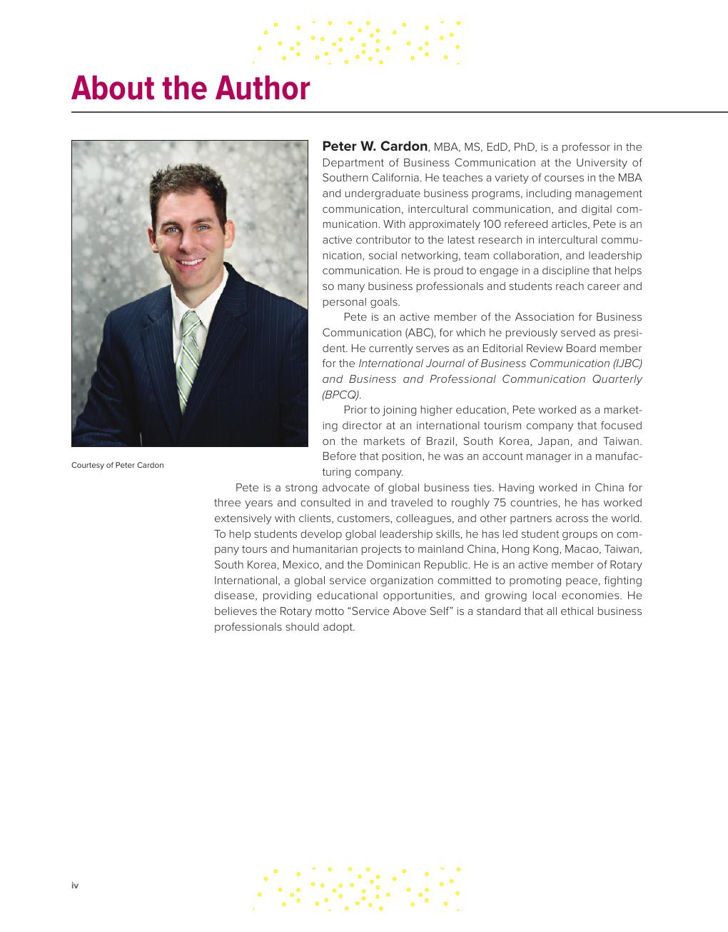 Preview page 5 of Business Communication Developing Leaders for a Networked World 5th Edition By Peter Cardon
