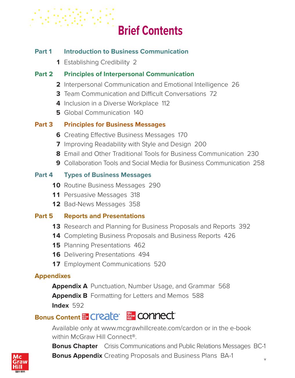 Preview page 6 of Business Communication Developing Leaders for a Networked World 5th Edition By Peter Cardon