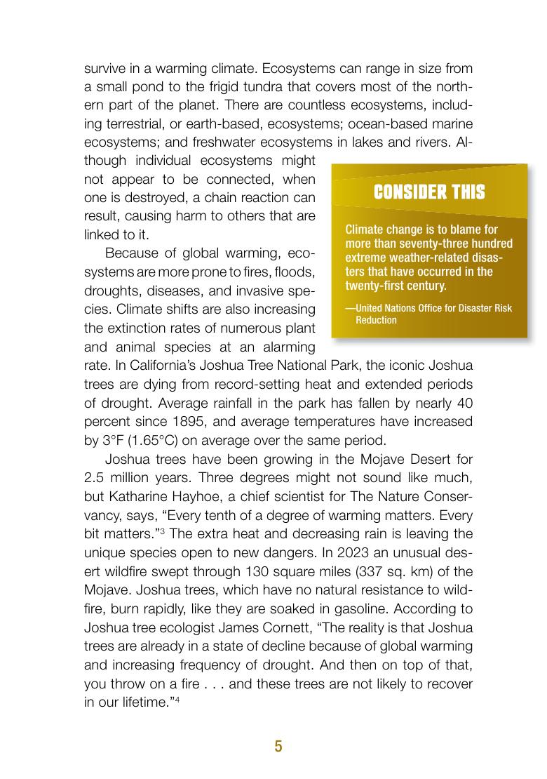 Preview page 5 of Climate Change Impact Ecosystems 1st Edition By Stuart A. Kallen