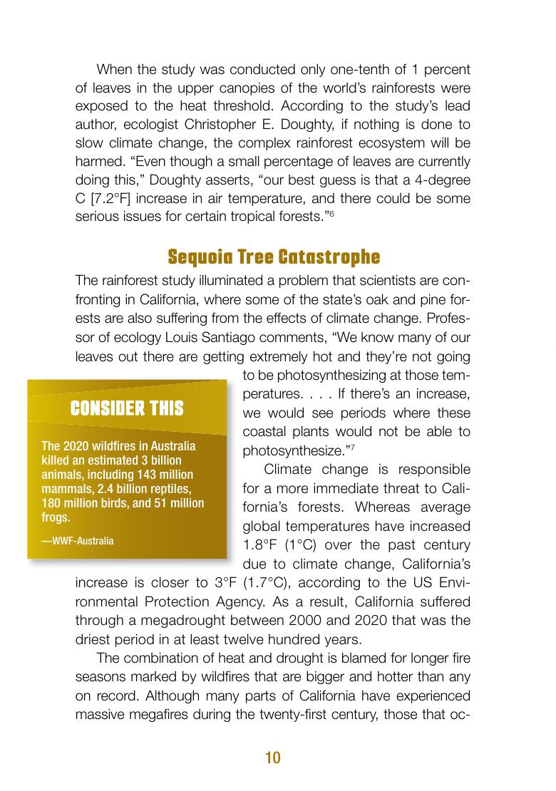 Preview page 10 of Climate Change Impact Ecosystems 1st Edition By Stuart A. Kallen