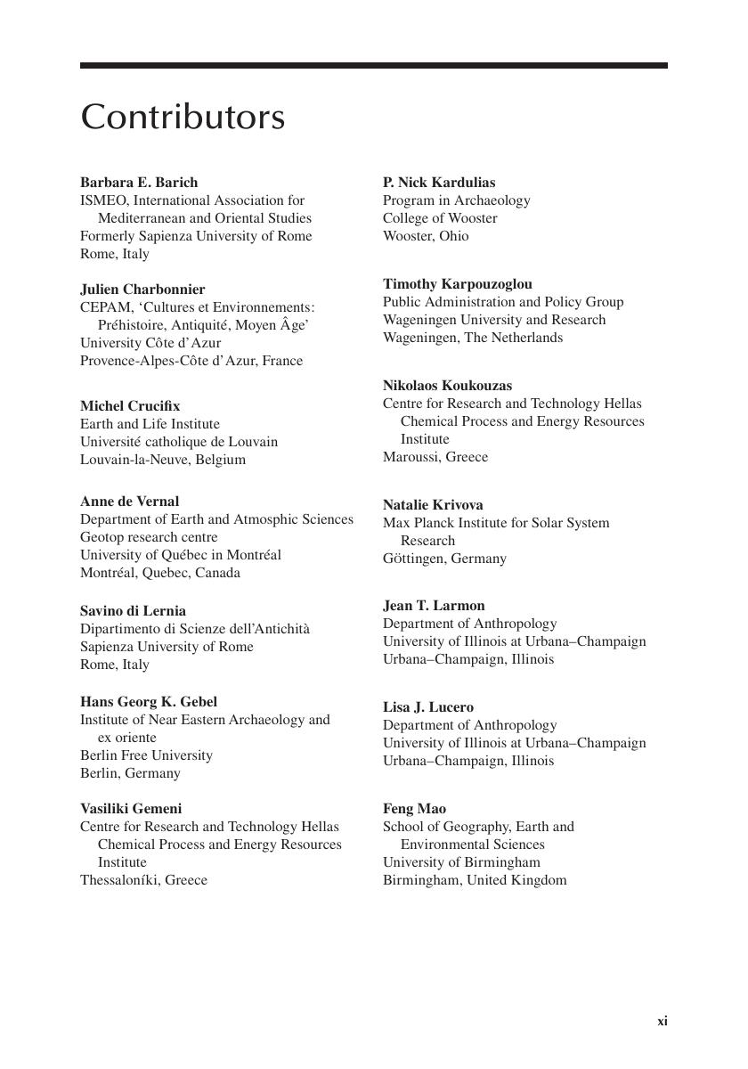 Preview page 10 of Climate Changes in the Holocene impacts and human adaptation 1st Edition By Eustathios Chiotis
