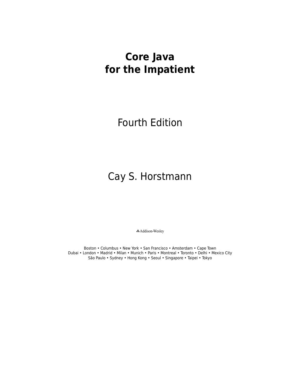 Preview page 2 of Core Java for the Impatient 4th Edition By Cay S. Horstmann