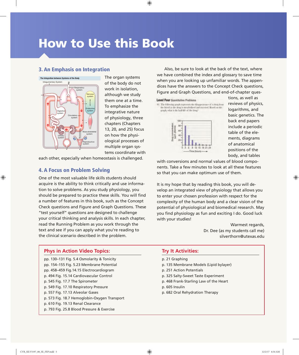 Preview page 5 of Human Physiology 8th Edition By Dee Unglaub Silverthorn