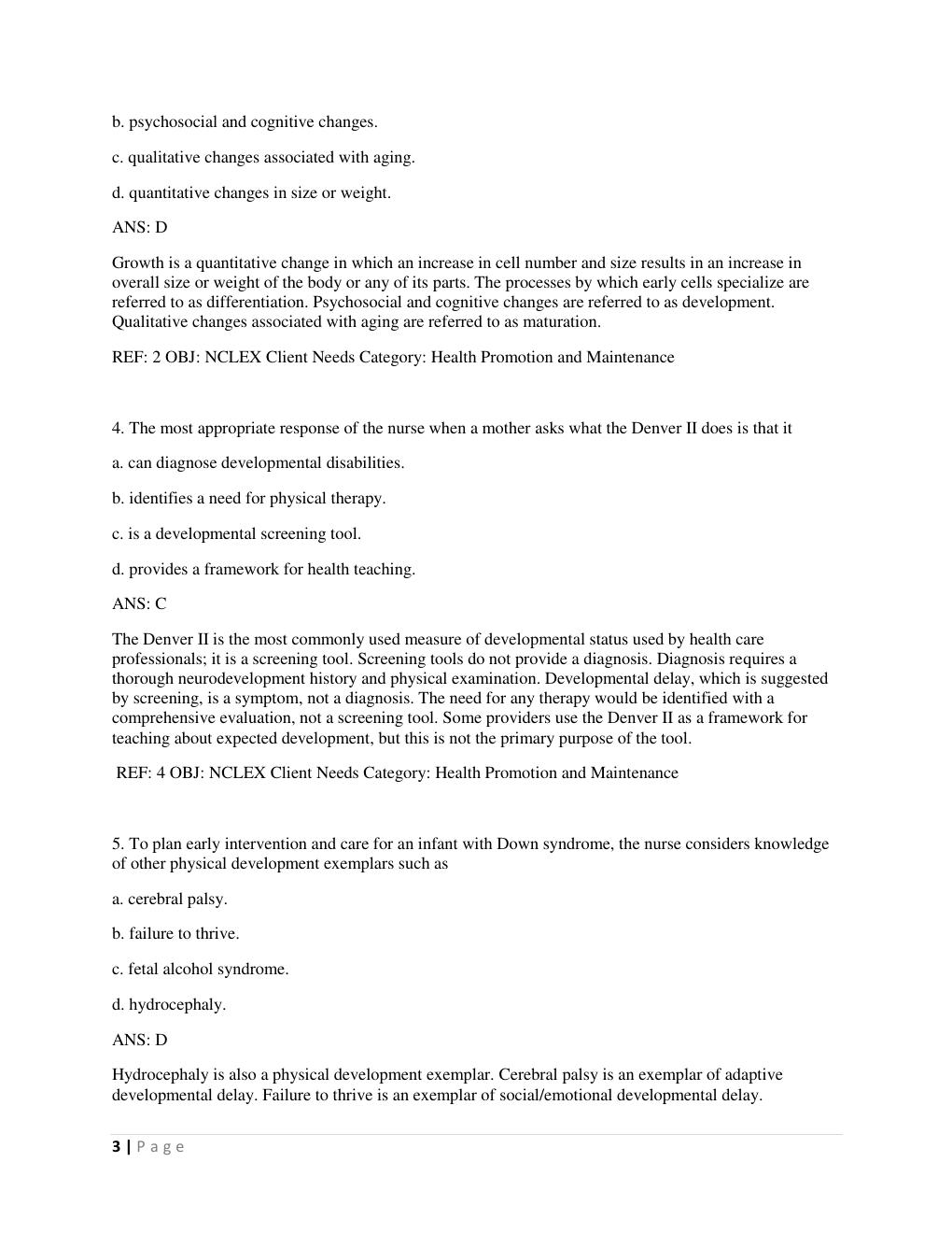Preview page 3 of Test Bank -Advanced Practice Nursing: Essentials for Role Development 5th Edition by Lucille A. Joel All Chapters A+