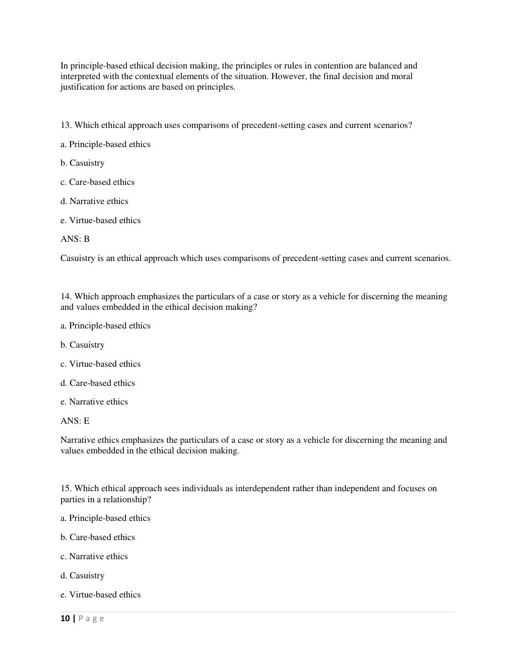 Preview page 10 of Test Bank -Advanced Practice Nursing: Essentials for Role Development 5th Edition by Lucille A. Joel All Chapters A+