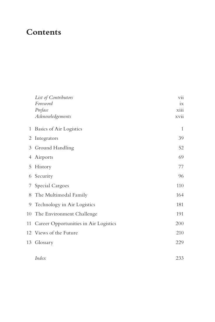 Preview page 6 of Air Cargo Management 3rd Edition By Michael Sales, Sebastiaan Scholte